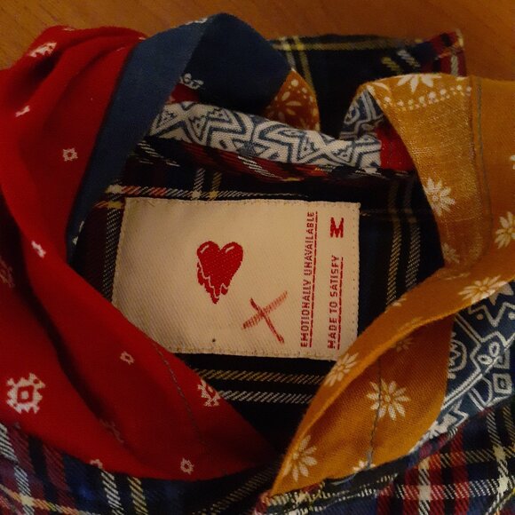 Emotionally Unavailable Flannel Shirt With Hood  Shirt - Picture 3 of 13